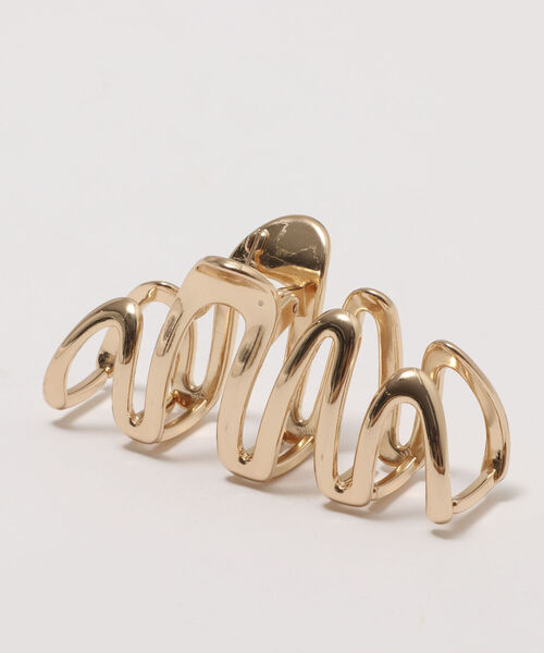 NOLLEY’S Sophi（ノーリーズソフィ）の「ラセンメタルクリップ（バレッタ/ヘアクリップ・レディース・ゴールド/シルバー・FREE）」の2枚目の写真