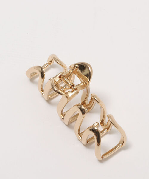 NOLLEY’S Sophi（ノーリーズソフィ）の「ラセンメタルクリップ（バレッタ/ヘアクリップ・レディース・ゴールド/シルバー・FREE）」の6枚目の写真