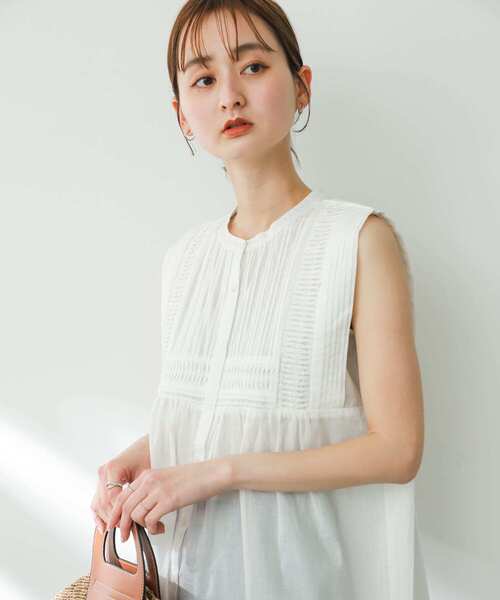 SENSE OF PLACE by URBAN RESEARCH（センスオブプレイスバイアーバンリサーチ）の「インドタックデザインブラウス（シャツ/ブラウス・レディース・ブラック/ライトブルー/オフホワイト・ONE）」の21枚目の写真