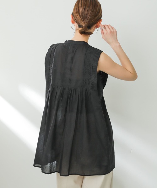 SENSE OF PLACE by URBAN RESEARCH（センスオブプレイスバイアーバンリサーチ）の「インドタックデザインブラウス（シャツ/ブラウス・レディース・ブラック/ライトブルー/オフホワイト・ONE）」の16枚目の写真