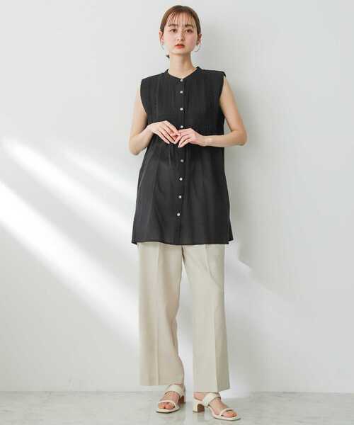 SENSE OF PLACE by URBAN RESEARCH（センスオブプレイスバイアーバンリサーチ）の「インドタックデザインブラウス（シャツ/ブラウス・レディース・ブラック/ライトブルー/オフホワイト・ONE）」の18枚目の写真