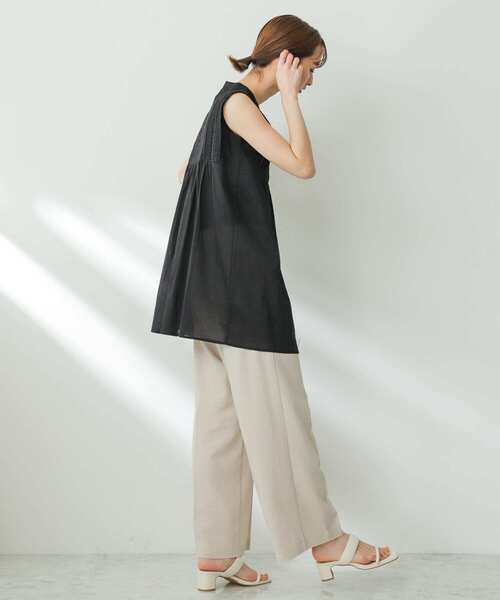 SENSE OF PLACE by URBAN RESEARCH（センスオブプレイスバイアーバンリサーチ）の「インドタックデザインブラウス（シャツ/ブラウス・レディース・ブラック/ライトブルー/オフホワイト・ONE）」の19枚目の写真