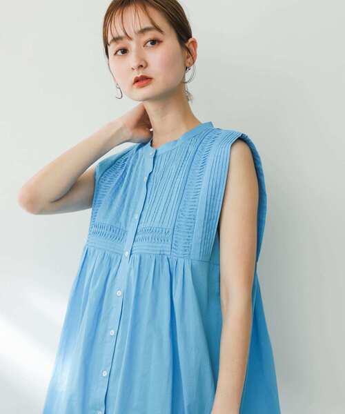 SENSE OF PLACE by URBAN RESEARCH（センスオブプレイスバイアーバンリサーチ）の「インドタックデザインブラウス（シャツ/ブラウス・レディース・ブラック/ライトブルー/オフホワイト・ONE）」の8枚目の写真