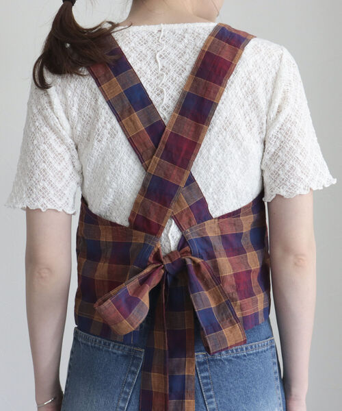 fredy emue（フレディエミュ）の「チェックエプロンビスチェ（シャツ/ブラウス・レディース・ブルー系その他/パープル系その他・38）」の17枚目の写真