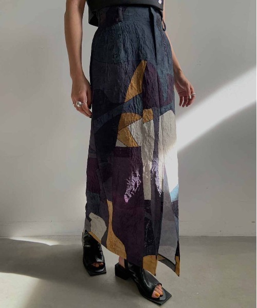 Ameri（アメリ）の「MEDI MURAL I LINE SKIRT（スカート）」 - WEAR
