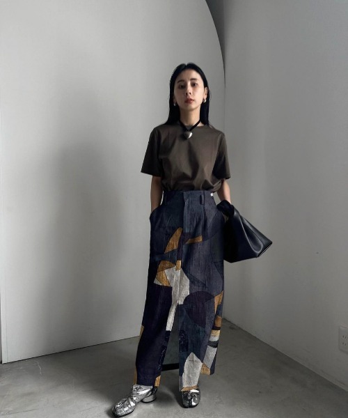 Ameri（アメリ）の「MEDI MURAL I LINE SKIRT（スカート）」 - WEAR