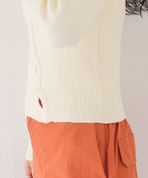 ANNA SUI NYC（アナ スイ エヌ ワイ シー）の「【ANNA SUI NYC/ アナスイエヌワイシー】リブニットトップス（ニット/セーター・レディース・ブラック/ホワイト・MEDIUM/LARGE）」の19枚目の写真