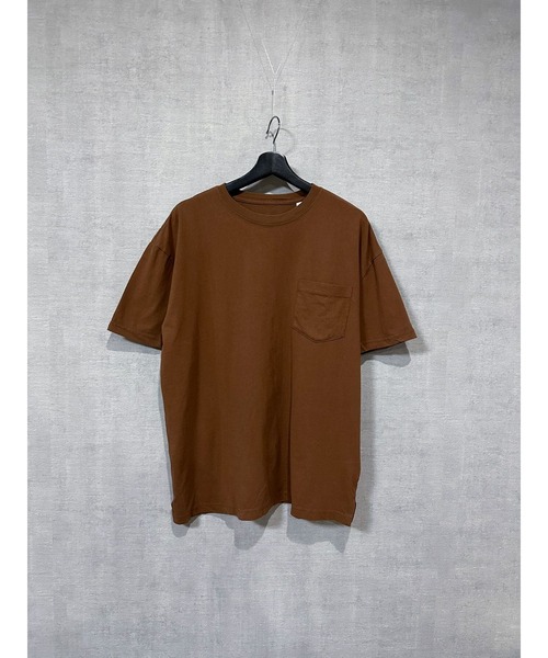 cuffne（カフネ）の「【Un】【it】【cuffne(カフネ)】ポケット付き半袖Tee&タンクトップ（アンサンブル・レディース・オリーブ/チャコールグレー/ベージュ/ホワイト/ブラウン・S/M/L）」の3枚目の写真