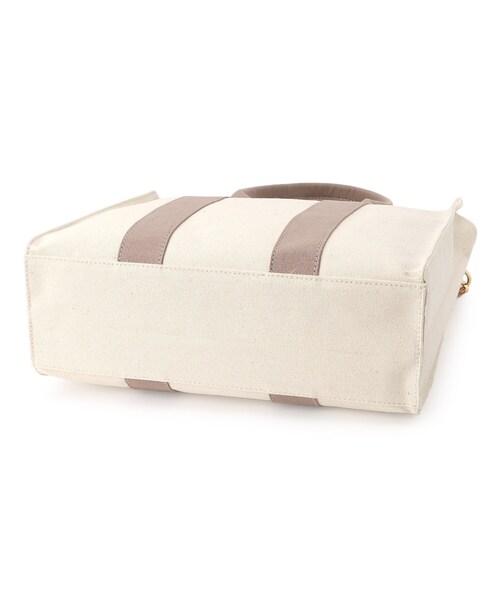 Lee（リー）の「【Lee別注】スクエアA4 2WAYトート【A4サイズ収納可】（トートバッグ・レディース・チャコールグレー/ブラック/ライトベージュ・00）」の5枚目の写真