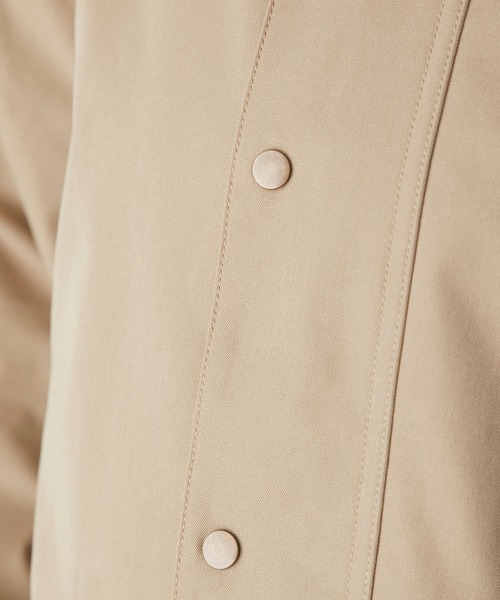 BONLECILL(ボンルシール)の「ラグランスリーブ 襟コーデュロイ オーバーハンティングコート(ステンカラーコート・レディース・ネイビー/ブラック/ベージュ/カーキ・FREE)」の22枚目の写真