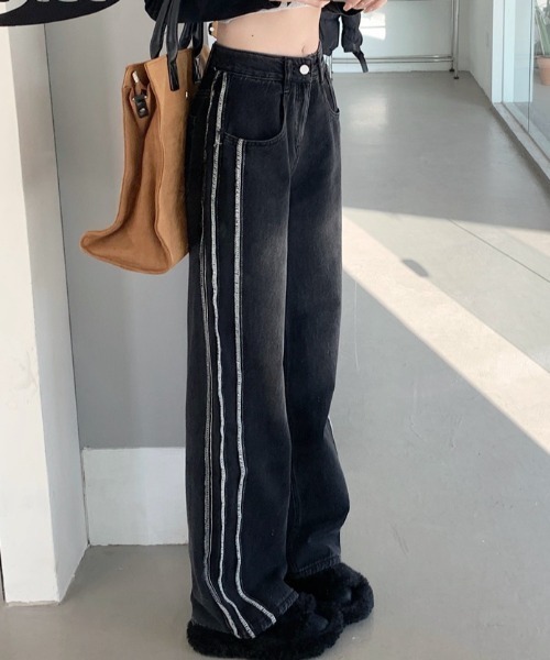 D.I.A jeans Western フリンジデニムsize25 新品 ワンフォークロージング 1111clothing ワイドデニム メンズ