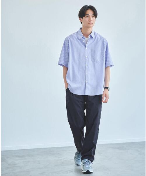 green label relaxing（グリーンレーベルリラクシング）の「ストライプパターン ジャストルーズ シャツ（シャツ/ブラウス・メンズ・ライトブルー/ホワイト/ケリー・S/M/XL/L）」の10枚目の写真