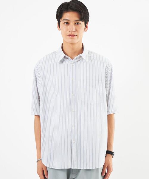 green label relaxing（グリーンレーベルリラクシング）の「ストライプパターン ジャストルーズ シャツ（シャツ/ブラウス・メンズ・ライトブルー/ホワイト/ケリー・S/M/XL/L）」の8枚目の写真