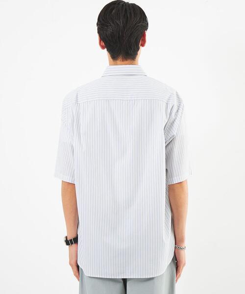 green label relaxing（グリーンレーベルリラクシング）の「ストライプパターン ジャストルーズ シャツ（シャツ/ブラウス・メンズ・ライトブルー/ホワイト/ケリー・S/M/XL/L）」の5枚目の写真