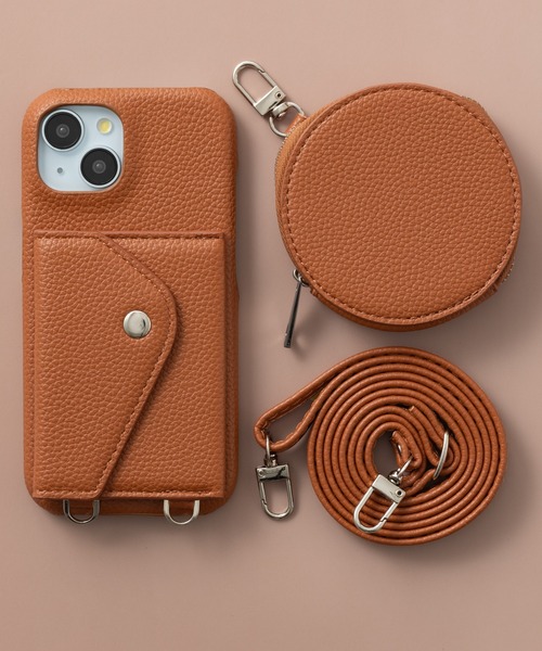 emonique（エモニーク）の「iPhoneケース PUレザー カバー カード収納 ストラップ コインケース 【SE/11/12/13/14/15/15pro/16/16pro/16e/17/17pro/Air対応】（スマホケース/カバー・レディース・パープル/ブラック/ブラウン/グレー・iPhone 12/iPhone 7/8/SE(第2/第3世代)/iPhone 14/iPhone 11/iPhone 13/iPhone 15/iPhone 15 Pro/iPhone 16/iPhone 16 Pro/iPhone 16e/iPhone 17 Pro/iPhone Air/iPhone 17）」の20枚目の写真