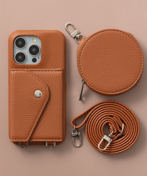 emonique（エモニーク）の「iPhoneケース PUレザー カバー カード収納 ストラップ コインケース 【SE/11/12/13/14/15/15pro/16/16pro/16e/17/17pro/Air対応】（スマホケース/カバー・レディース・パープル/ブラック/ブラウン/グレー・iPhone 12/iPhone 7/8/SE(第2/第3世代)/iPhone 14/iPhone 11/iPhone 13/iPhone 15/iPhone 15 Pro/iPhone 16/iPhone 16 Pro/iPhone 16e/iPhone 17 Pro/iPhone Air/iPhone 17）」の21枚目の写真