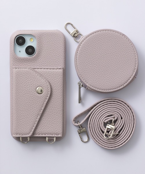 emonique（エモニーク）の「iPhoneケース PUレザー カバー カード収納 ストラップ コインケース 【SE/11/12/13/14/15/15pro/16/16pro/16e/17/17pro/Air対応】（スマホケース/カバー・レディース・パープル/ブラック/ブラウン/グレー・iPhone 12/iPhone 7/8/SE(第2/第3世代)/iPhone 14/iPhone 11/iPhone 13/iPhone 15/iPhone 15 Pro/iPhone 16/iPhone 16 Pro/iPhone 16e/iPhone 17 Pro/iPhone Air/iPhone 17）」の22枚目の写真