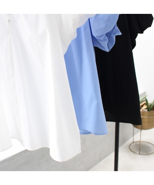 MODE ROBE(モードローブ)の「バルーンスリーブリボントップス(Tシャツ/カットソー・レディース・ホワイト/ブルー/ブラック・FREE)」の12枚目の写真