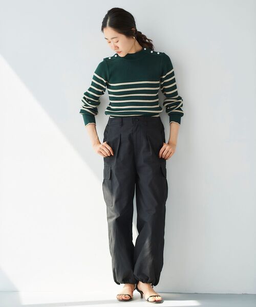 le.coeur blanc（ルクールブラン）の「コットンツイル2wayカーゴパンツ（カーゴパンツ・レディース・ブラック/ブラウン・38/36）」の15枚目の写真