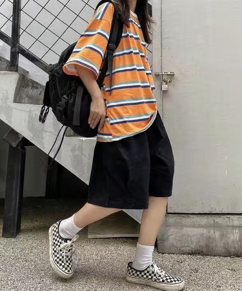 SHEENA(シーナ)の「綿100%、コットンハーフパンツ(その他パンツ・レディース・ライトグレー/ブラック/キャメル/ワインレッド・M)」の11枚目の写真