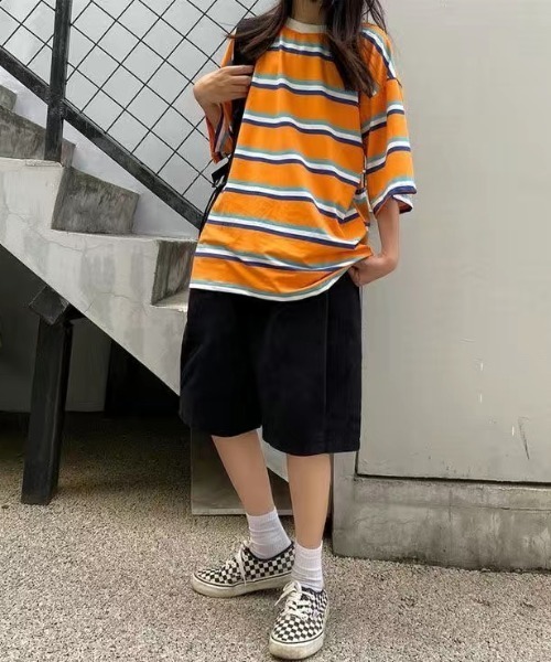 SHEENA(シーナ)の「綿100%、コットンハーフパンツ(その他パンツ・レディース・ライトグレー/ブラック/キャメル/ワインレッド・M)」の5枚目の写真
