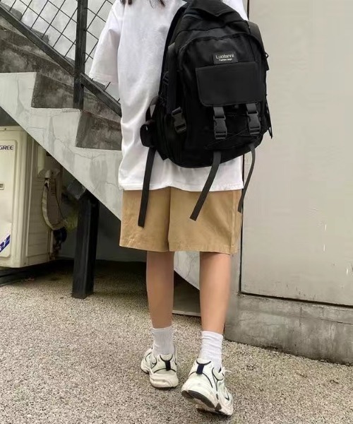 SHEENA(シーナ)の「綿100%、コットンハーフパンツ(その他パンツ・レディース・ライトグレー/ブラック/キャメル/ワインレッド・M)」の7枚目の写真
