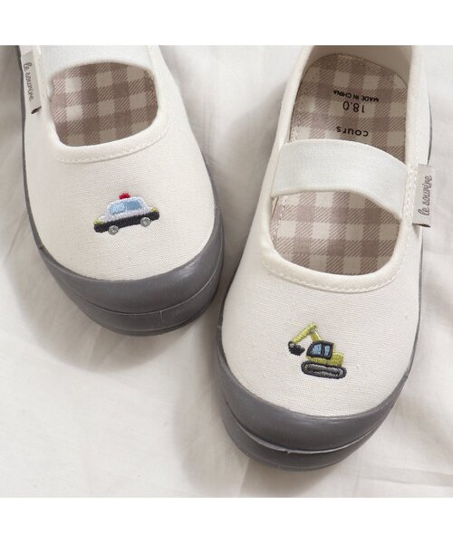 apres les cours（アプレレクール）の「バラエティ 上履き（スリッポン・キッズ・チャコール/ラベンダー/ピンク・15 /16/17/18/19）」の6枚目の写真