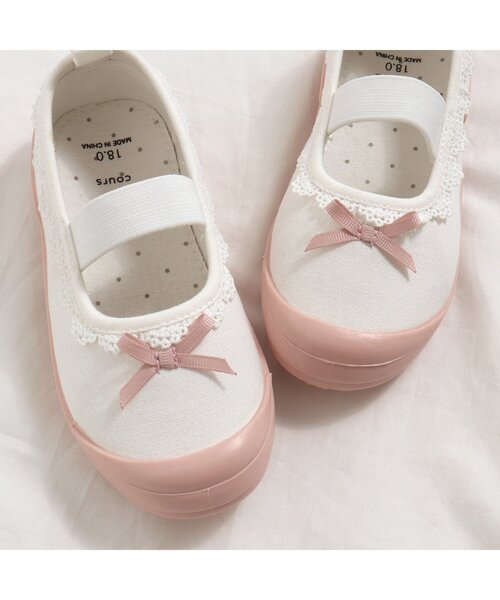 apres les cours（アプレレクール）の「バラエティ 上履き（スリッポン・キッズ・チャコール/ラベンダー/ピンク・15 /16/17/18/19）」の8枚目の写真