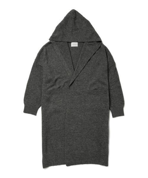 CAROLINA GLASER（カロリナ グレイサー）の「CAROLINA GLASER / ロング フードニットコーディガン（カーディガン/ボレロ・レディース・グレー/ブラウン・ONE SIZE）」の19枚目の写真