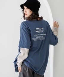 スポーツフェイクレイヤーロングTシャツ