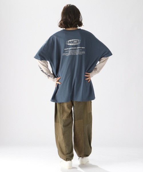 セール】スポーツフェイクレイヤーロングTシャツ（Tシャツ
