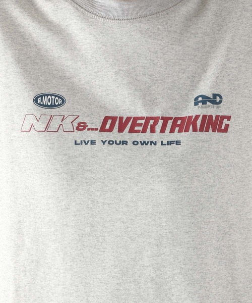 niko and...(ニコアンド)の「スポーツフェイクレイヤーロングTシャツ(Tシャツ/カットソー・レディース・オフホワイト/グレー/ブルー・FREE)」の18枚目の写真