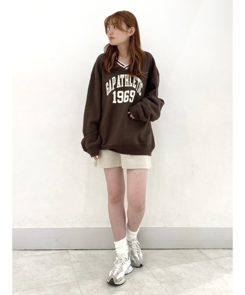 GAP（ギャップ）の「GAP "ATHLETIC" アーチロゴ スウェット・トレーナー(ユニセックス)（スウェット・メンズ・レッド/ブラウン/グリーン/ネイビー・L/XS/M/S/XL）」の12枚目の写真