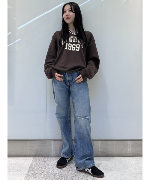 GAP（ギャップ）の「GAP "ATHLETIC" アーチロゴ スウェット・トレーナー(ユニセックス)（スウェット・メンズ・レッド/ブラウン/グリーン/ネイビー・L/XS/M/S/XL）」の10枚目の写真