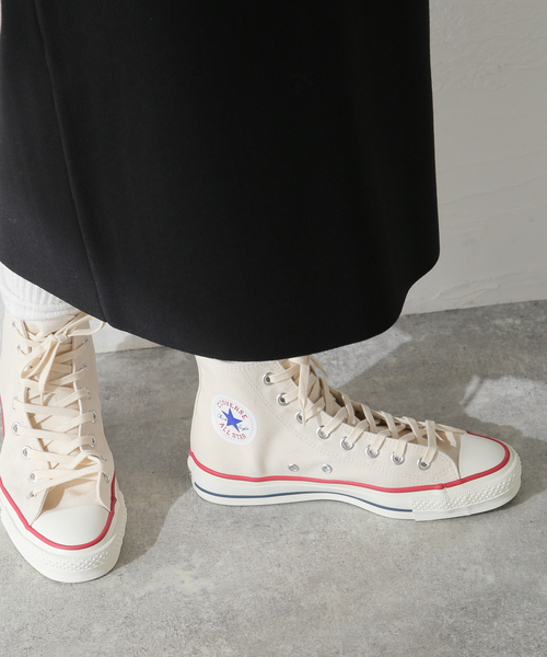 CONVERSE（コンバース）の「【CONVERSE/コンバース】ALL STAR J HI：スニーカー（スニーカー・レディース・アイボリー/ブラック・23.5cm/24cm/23cm/25cm/24.5cm）」の2枚目の写真