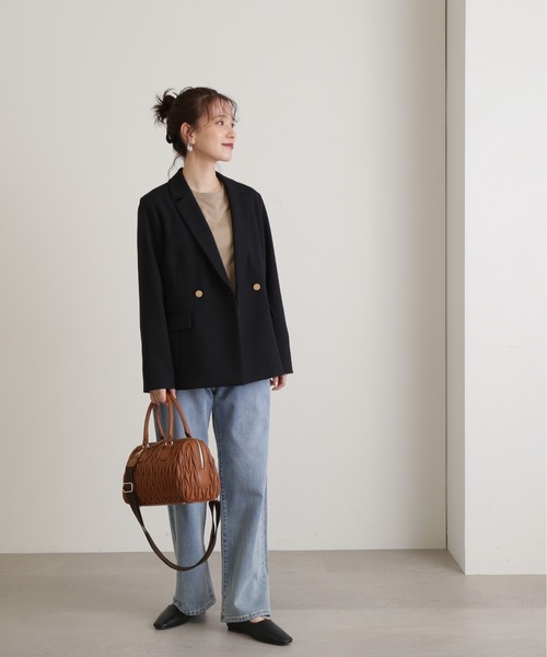 N.（N. Natural Beauty Basic）（エヌエヌナチュラルビューティーベーシック）の「◆無地ロングＴシャツ（Tシャツ/カットソー・レディース・オフホワイト/ベージュ・MEDIUM）」の17枚目の写真