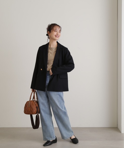 N.（N. Natural Beauty Basic）（エヌエヌナチュラルビューティーベーシック）の「◆無地ロングＴシャツ（Tシャツ/カットソー・レディース・オフホワイト/ベージュ・MEDIUM）」の18枚目の写真