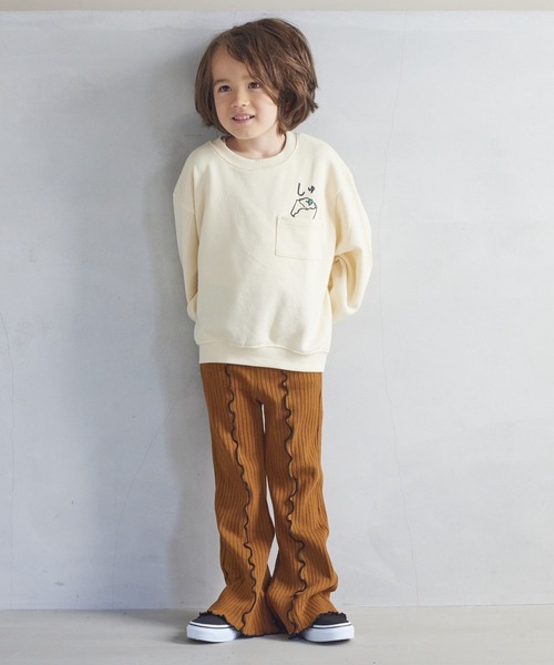 CALMIA(カルミア)の「ウラキモウテレコメローフレアーパンツ(90~150cm)(その他パンツ・キッズ・レッド/ブラウン/ブラック/パープル・90/100/110/120/130/140/150)」の11枚目の写真