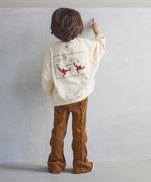 CALMIA(カルミア)の「ウラキモウテレコメローフレアーパンツ(90~150cm)(その他パンツ・キッズ・レッド/ブラウン/ブラック/パープル・90/100/110/120/130/140/150)」の12枚目の写真