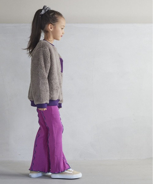 CALMIA(カルミア)の「ウラキモウテレコメローフレアーパンツ(90~150cm)(その他パンツ・キッズ・レッド/ブラウン/ブラック/パープル・90/100/110/120/130/140/150)」の16枚目の写真