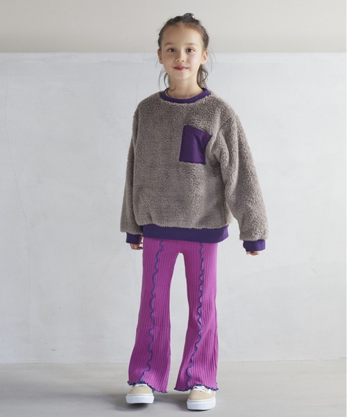 CALMIA(カルミア)の「ウラキモウテレコメローフレアーパンツ(90~150cm)(その他パンツ・キッズ・レッド/ブラウン/ブラック/パープル・90/100/110/120/130/140/150)」の17枚目の写真