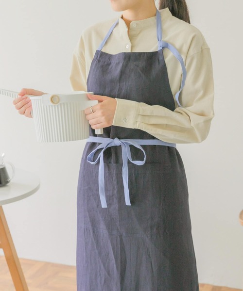 miithaaiiリネン　グラデーション　前結びエプロン 楽天市場】fog linen work エプロン リネン「 リネン アリシャ