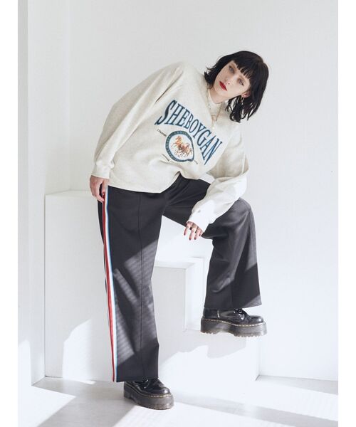 jouetie（ジュエティ）の「カラーライントラックパンツ（その他パンツ・レディース・ネイビー/ブラック/グリーン・MEDIUM）」の5枚目の写真