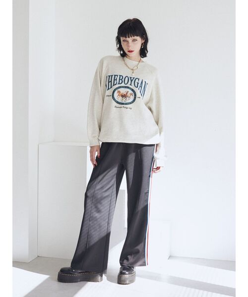 jouetie（ジュエティ）の「カラーライントラックパンツ（その他パンツ・レディース・ネイビー/ブラック/グリーン・MEDIUM）」の9枚目の写真