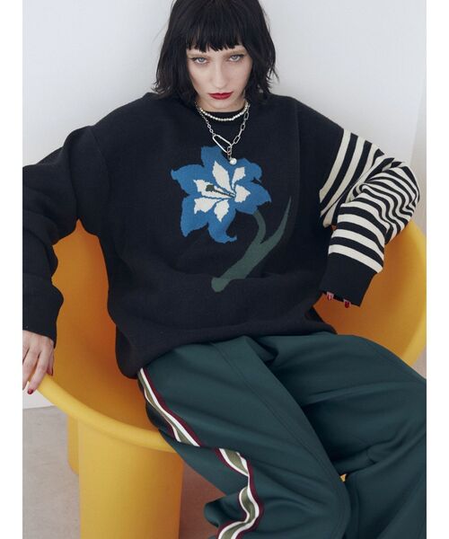 jouetie（ジュエティ）の「カラーライントラックパンツ（その他パンツ・レディース・ネイビー/ブラック/グリーン・MEDIUM）」の13枚目の写真