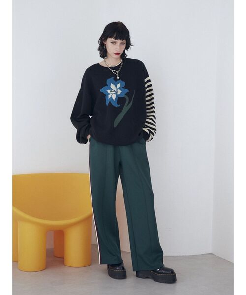 jouetie（ジュエティ）の「カラーライントラックパンツ（その他パンツ・レディース・ネイビー/ブラック/グリーン・MEDIUM）」の14枚目の写真