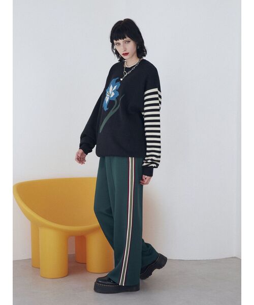 jouetie（ジュエティ）の「カラーライントラックパンツ（その他パンツ・レディース・ネイビー/ブラック/グリーン・MEDIUM）」の17枚目の写真