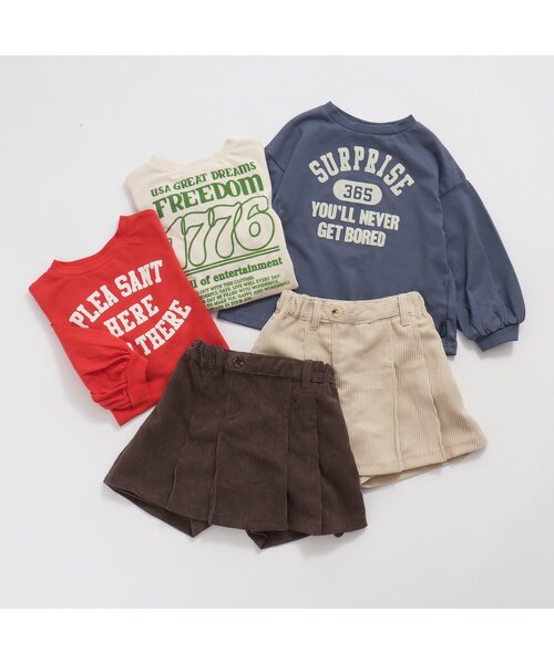 BREEZE（ブリーズ）の「袖パフロゴロンT（Tシャツ/カットソー・キッズ・レッド/オフホワイト/ネイビー・130/140/120/110/100/90/80）」の13枚目の写真