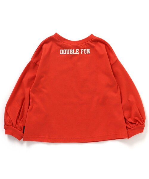 BREEZE（ブリーズ）の「袖パフロゴロンT（Tシャツ/カットソー・キッズ・レッド/オフホワイト/ネイビー・130/140/120/110/100/90/80）」の10枚目の写真