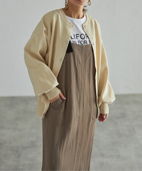 each(イーチ)の「ミリタリージャンパースカート(ジャンパースカート・レディース・ダークグリーン/ブラック/ライトグレー・FREE)」の13枚目の写真